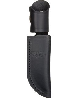 Buck Belt Sheath Black Leather