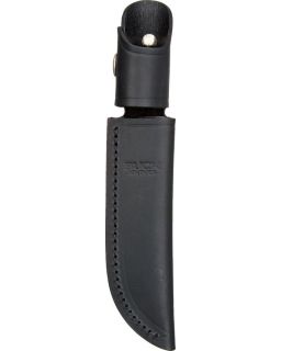 Buck Belt Sheath Black Leather