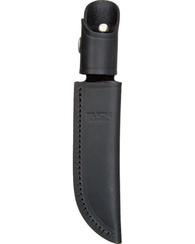 Buck Belt Sheath Black Leather