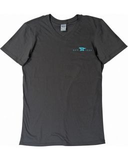 Womens T-Shirt Gray-Teal