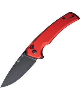 Serene D2 steel Button Lock Red aluminium