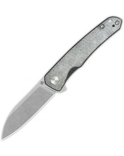 Otter Linerlock Satin Micarta Denim