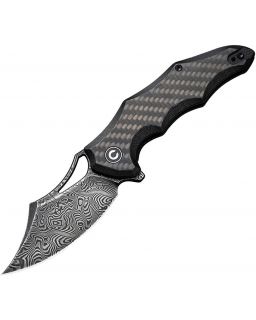 Chiro Linerlock Damasco in fibra di carbonio