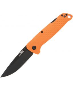 Adventure Lockback Black Nylon Orange