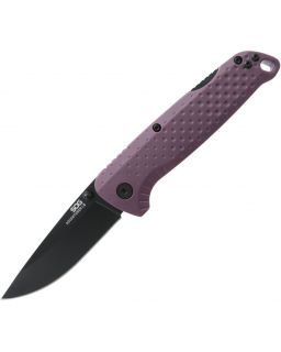 Adventure Lockback Black Nylon Purple