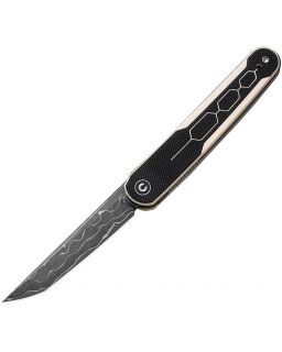 CIVIVI KwaiQ Damascus Ivory/Black G10 C23015-DS1