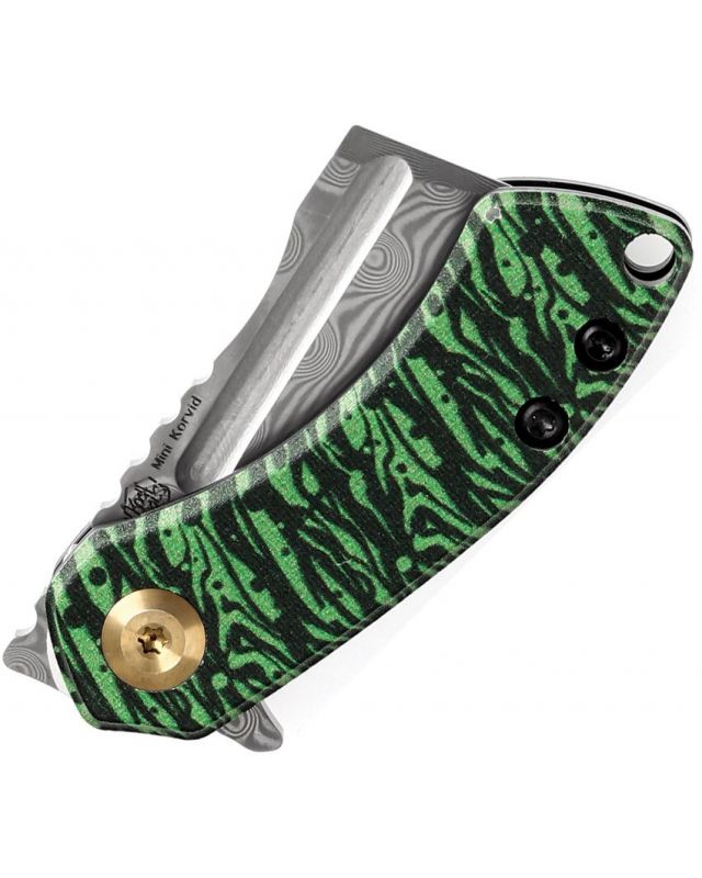 Mini Korvid G10 verde nero