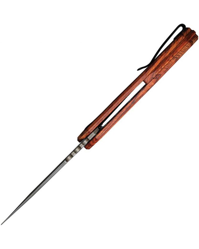Bluetick Damasco Linerlock Guibourtia Legno Pinna C23050-DS1 Bluetick Damasco Linerlock Guibourtia Legno Pinna C23050-DS1