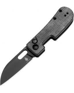 Banish Sheepfoot Button Lock Micarta Black 154CM