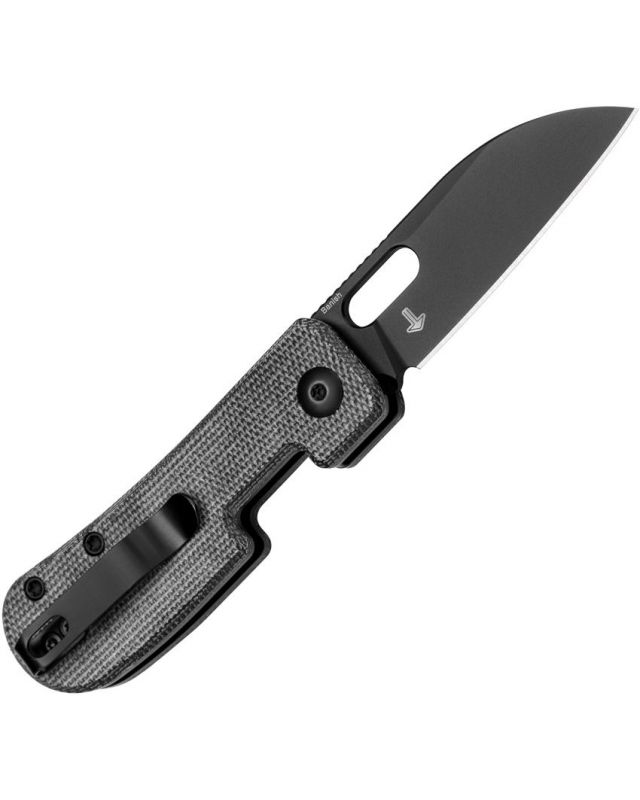 Banish Sheepfoot Button Lock Micarta Black 154CM Banish Sheepfoot Button Lock Micarta Black 154CM