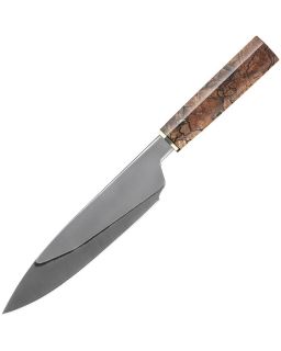 Chef's Knife 440C Spalted Maple