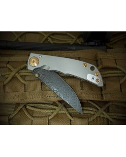 Spartan-Harsey Folder 3.25 Chad Nichols Damascus Bronze