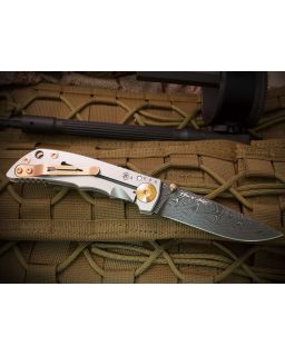 Spartan-Harsey Folder 3.25 Chad Nichols Damascus Bronze