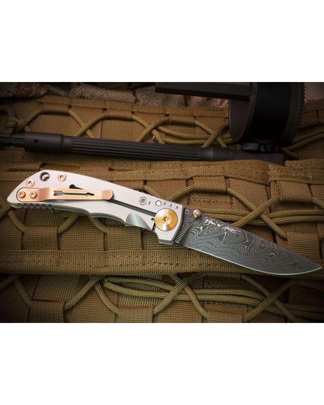 Spartan-Harsey Folder 3.25 Chad Nichols Damascus Bronze