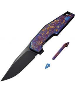 OAO (One and Only) Flipper Knife Titanium & Timascus CPM 20CV blade WE23001-4