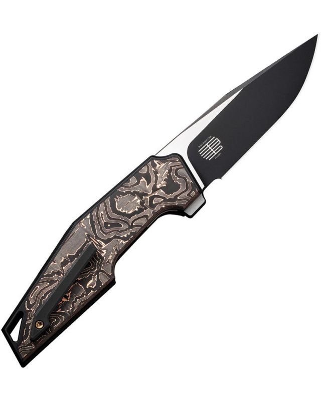 OAO (One and Only) Flipper Knife Titanium Copper & Carbon Fiber CPM 20CV Blade WE23001-2 OAO (One and Only) Flipper Knife Titanium Copper & Carbon Fiber CPM 20CV Blade WE23001-2