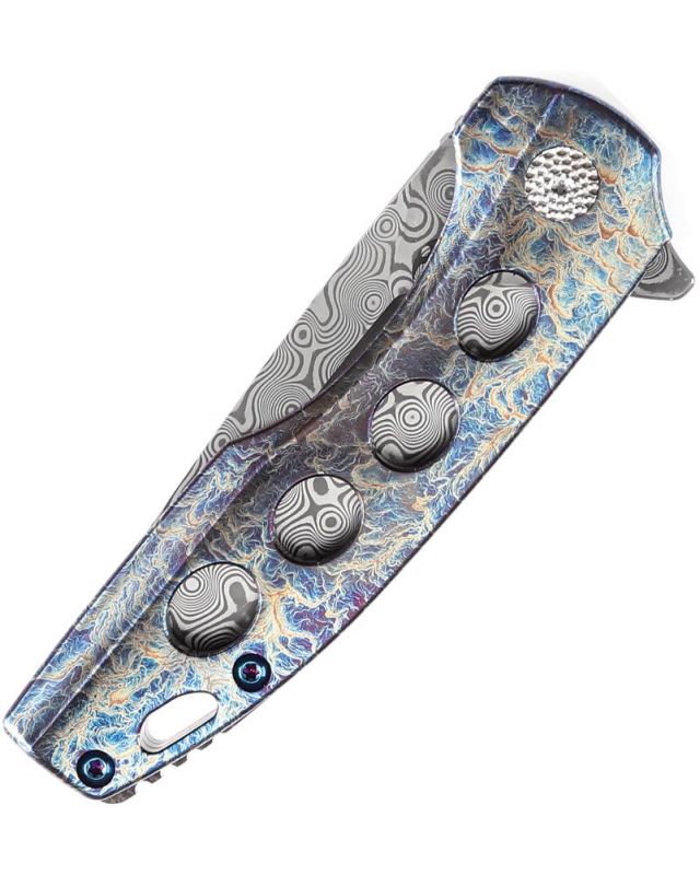 Cassowary Damascus Lightning Flipper Cassowary Damascus Lightning Flipper