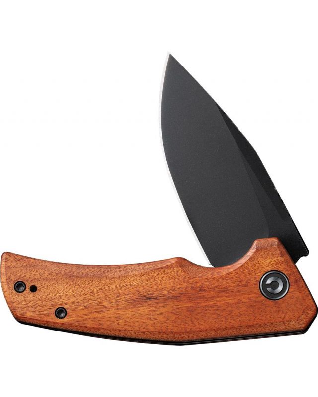 Regulatron Flipper Knife Guibourtia Wood Black Stonewashed Nitro-V Blade C23006-3 Regulatron Flipper Knife Guibourtia Wood Black Stonewashed Nitro-V Blade C23006-3