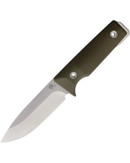 The San PS CPM-3V steel Fixed Blade OD green G10