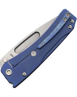 Slim Midi Flammed Titanium Framelock