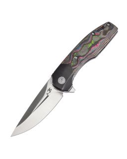 Cassowary Black Stonewashed Titanium 80S Camo CF CPM S35VN Koch Tools Design K2065B1