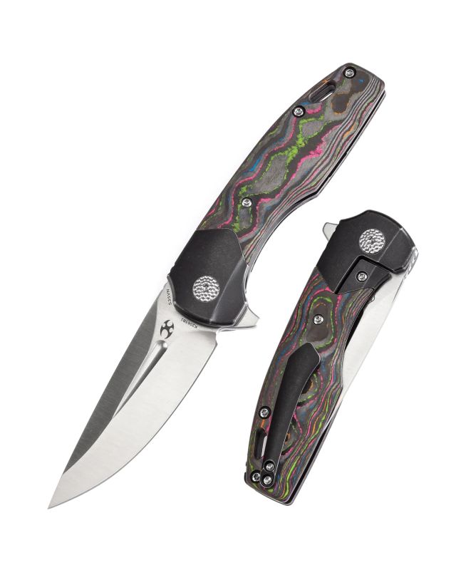 Cassowary Black Stonewashed Titanium 80S Camo CF CPM S35VN Koch Tools Design K2065B1 Cassowary Black Stonewashed Titanium 80S Camo CF CPM S35VN Koch Tools Design K2065B1