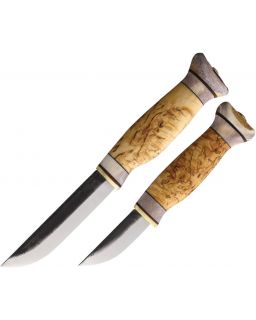 Double Knife Fixed Blade Set Curly Birch