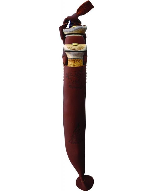 Double Knife Fixed Blade Set Curly Birch Double Knife Fixed Blade Set Curly Birch