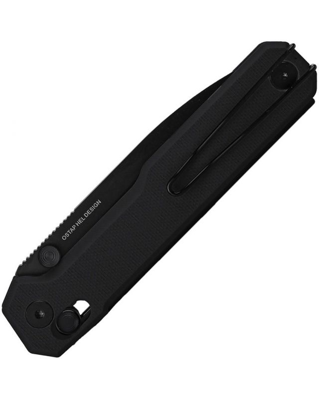 Perix Crossbar Lock Nitro-V steel black G10 Ostap Hel Design Perix Crossbar Lock Nitro-V steel black G10 Ostap Hel Design