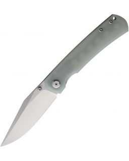 Old Guard Linerlock Jade 14C28N steel Laconico Design