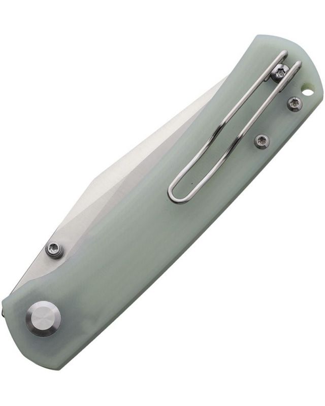 Old Guard Linerlock Jade 14C28N steel Laconico Design Old Guard Linerlock Jade 14C28N steel Laconico Design