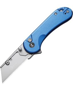 Elementum Utility Button Lock Blue Aluminium
