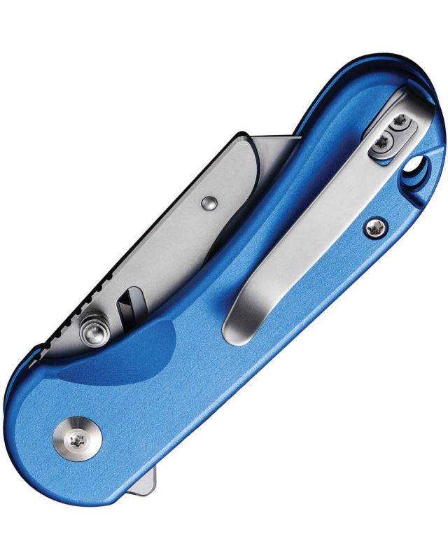 Elementum Utility Button Lock Blue Aluminium