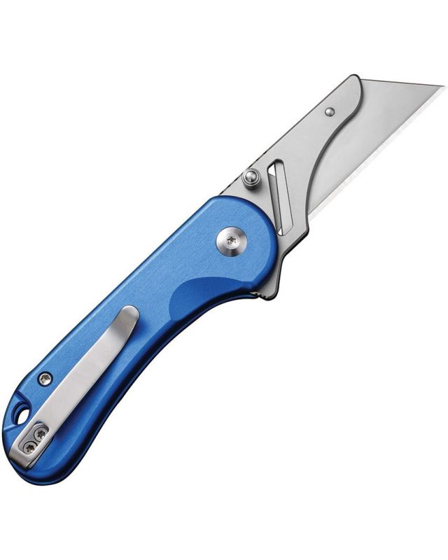 Elementum Utility Button Lock Blue Aluminium