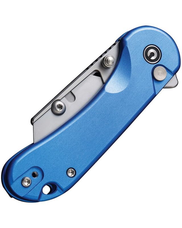 Elementum Utility Button Lock Blue Aluminium