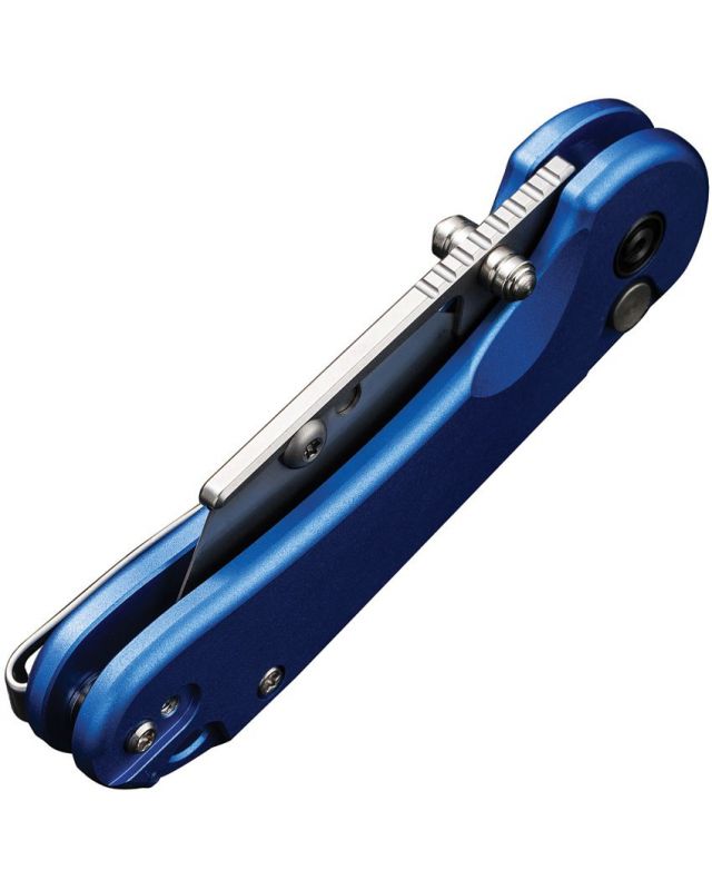 Elementum Utility Button Lock Blue Aluminium