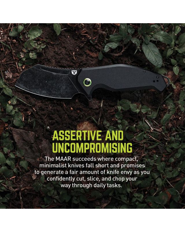 MAAR Linerlock Blackwash D2 steel black G10 MAAR Linerlock Blackwash D2 steel black G10