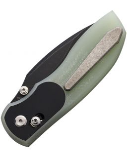 Big Belly 154CM steel Crossbar Lock G10 Jade