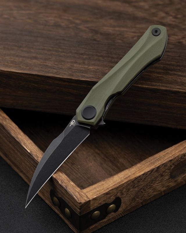 Ivy 14C28N Sandvik steel Blackwash OD green G10 Ivy 14C28N Sandvik steel Blackwash OD green G10