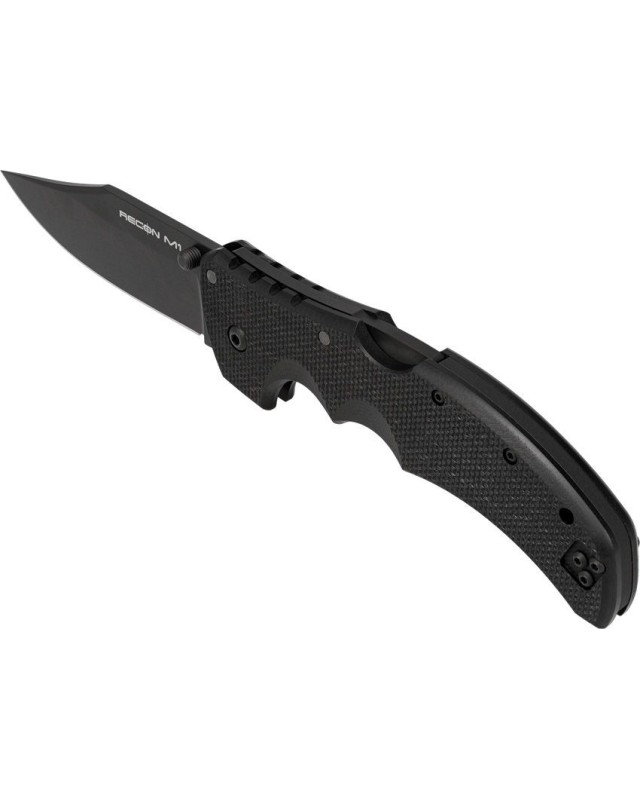 Recon M1 Bowie Tri-Ad Lock Magnacut Black G10 Recon M1 Bowie Tri-Ad Lock Magnacut Black G10