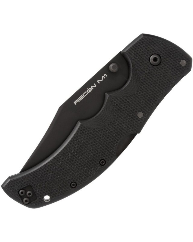 Recon M1 Bowie Tri-Ad Lock Magnacut Black G10 Recon M1 Bowie Tri-Ad Lock Magnacut Black G10