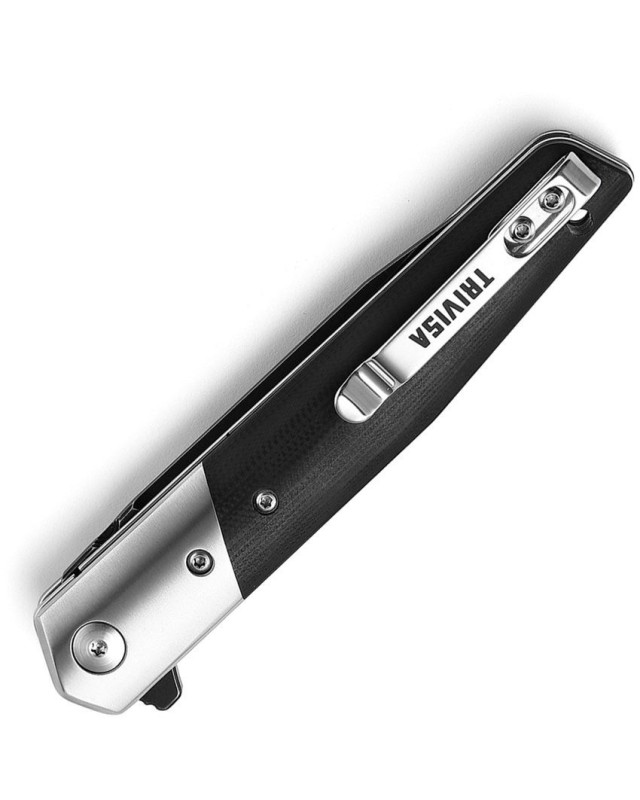 Leominor Flipper Linerlock Black G10 Böhler K110 steel Leominor Flipper Linerlock Black G10 Böhler K110 steel