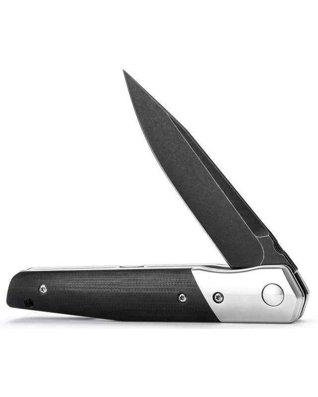 Leominor Flipper Linerlock Black G10 Böhler K110 steel Leominor Flipper Linerlock Black G10 Böhler K110 steel