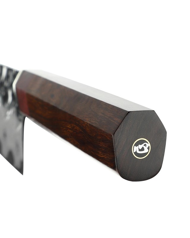 Japanese Style Santoku Knife 440C San Mai Hammered Forged Japanese Style Santoku Knife 440C San Mai Hammered Forged
