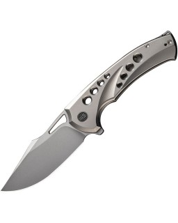 Swiftfin Framelock beadblast CPM-20CV steel titanium handle flipper