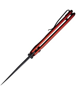 Serene D2 steel Button Lock Red aluminium