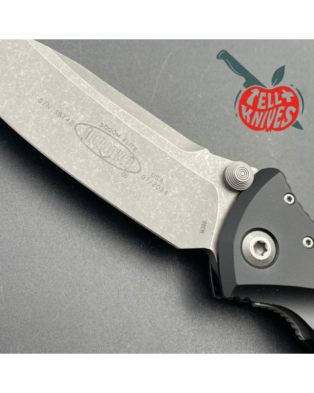 Socom Elite S\E Linerlock M390 steel Apocalyptic finish black aluminiu Socom Elite S\E Linerlock M390 steel Apocalyptic finish black aluminiu