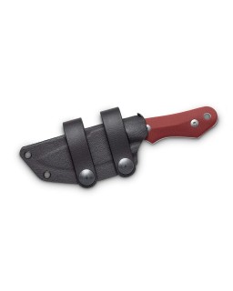 Handy Fixed Blade MagnaCut Stonewash Red G10