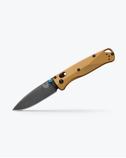 Bugout blackwash M390 steel burnt brass aluminium