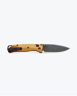 Bugout blackwash M390 steel burnt brass aluminium